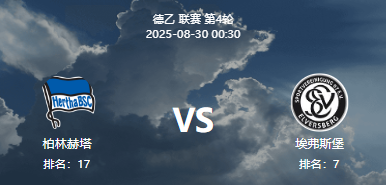 周五002 德乙 柏林赫塔 VS 埃沃斯堡