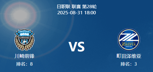 周日003 日职 川崎前锋 VS 町田泽维