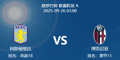 周四009 欧罗巴 维拉 VS 博洛尼亚